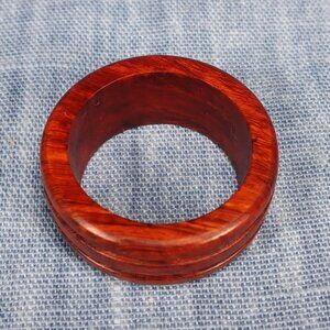 Hardwood Ring Made from Briarwood - Size 9.5 (US)